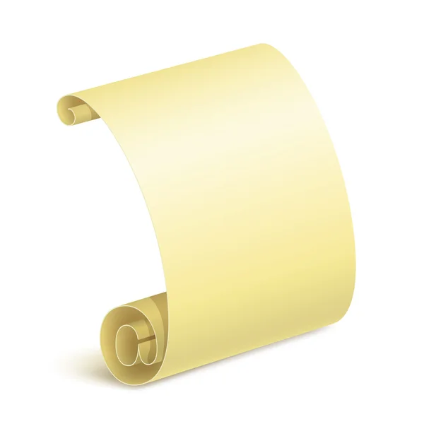 Parchment scroll with gold decoration — Stock Vector © Mjak 13374321