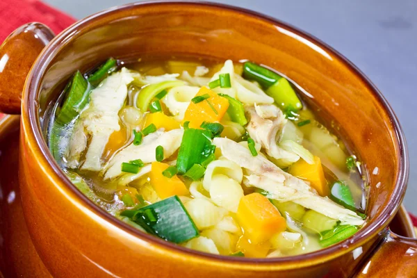 Chicken soup in a bowl — Stock Photo, Image