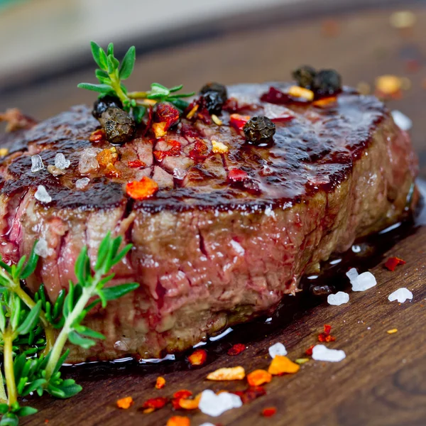 Grilovaný steak — Stock fotografie