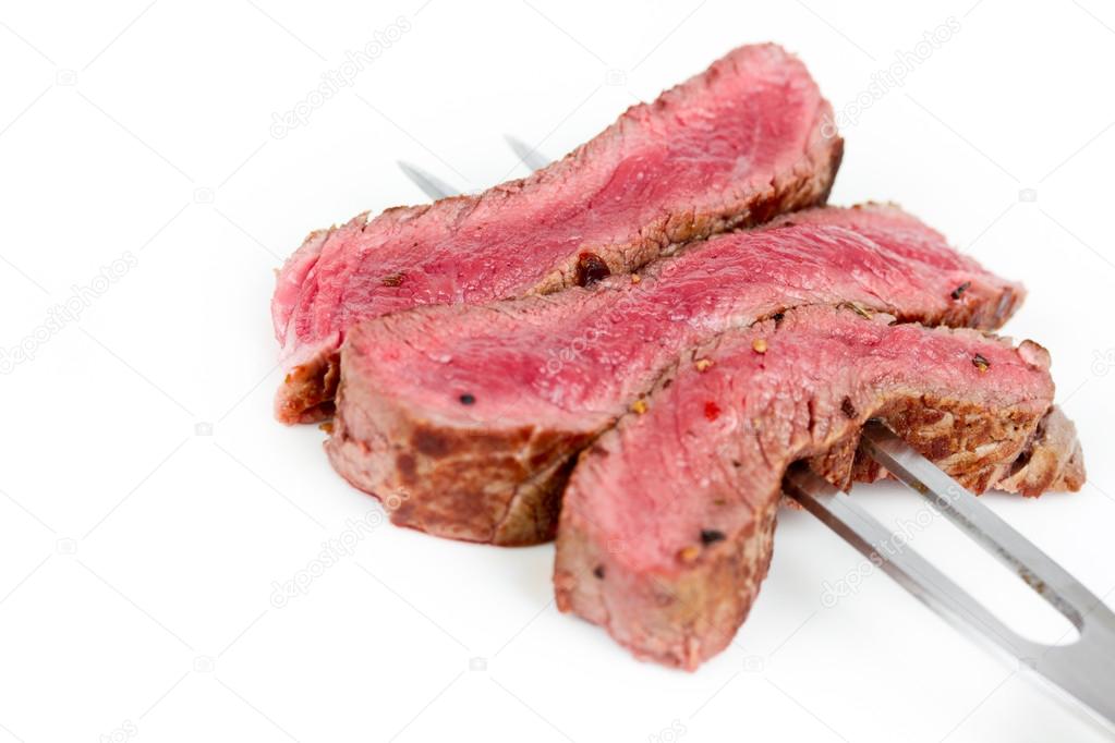 Steak medium rare