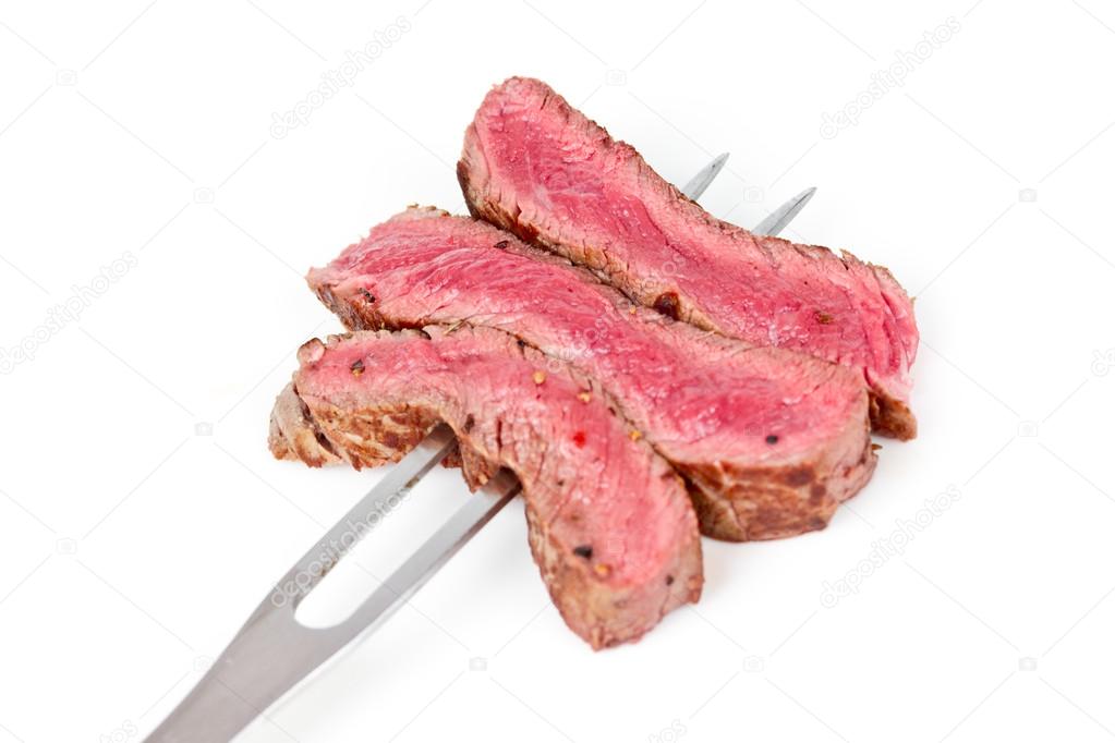 Medium grilled steak