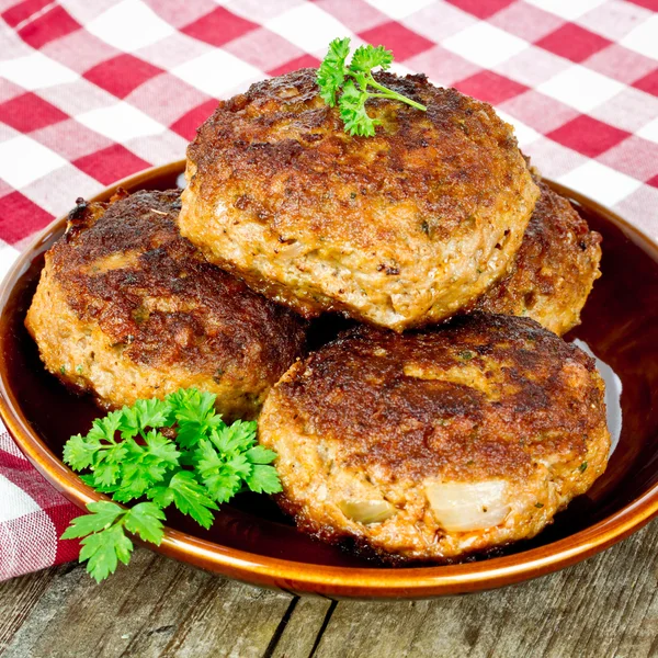 Boulettes de viande fermer — Photo