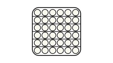 Simge tasarımı. Moda oyuncak onu taşıyıcı yapar.