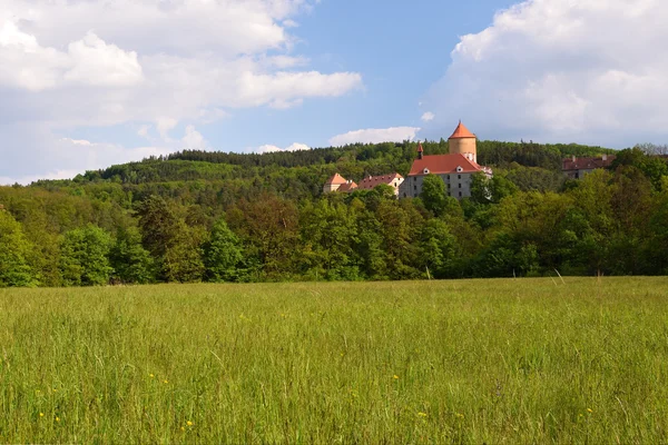 Beautiful Gothic Castle Veveri City Brno Brno Dam South Moravia — Stock Photo, Image