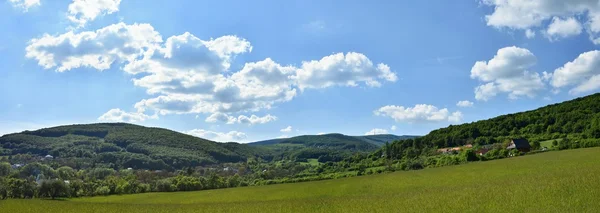 夏の山で美しい景観。チェコ共和国 - 白カルパティア山脈 - ヨーロッパ. — ストック写真