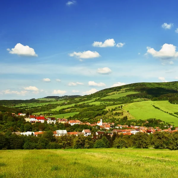 Beautiful landscape in the mountains in summer. Czech Republic - the White Carpathians - Europe. — Stock Photo, Image