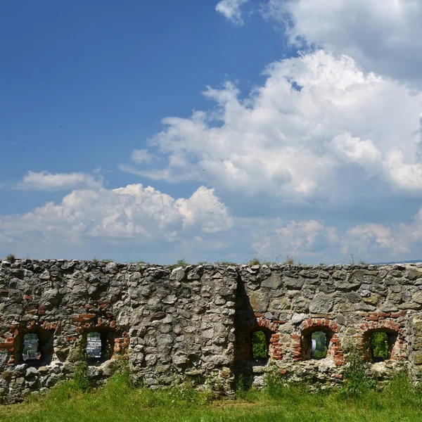 Walls Castle Background Blue Sky Clouds — Stock Photo, Image