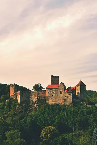 Herdegg. Bellissimo vecchio castello nella bella campagna austriaca. Parco Nazionale Thaya Valley, Bassa Austria - Europa . — Foto Stock