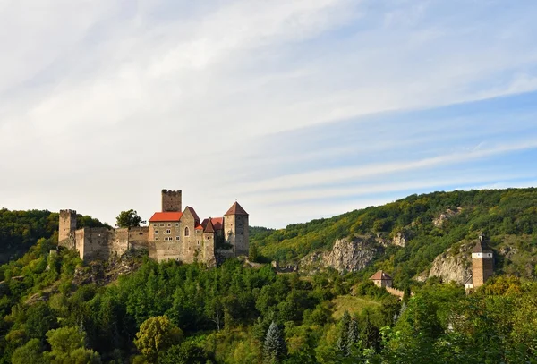 Castelo Hardegg Parque Nacional Thaya Valley Baixa Áustria — Fotografia de Stock