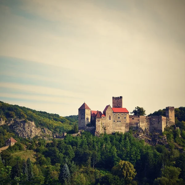 Castelo Hardegg Parque Nacional Thaya Valley Baixa Áustria — Fotografia de Stock