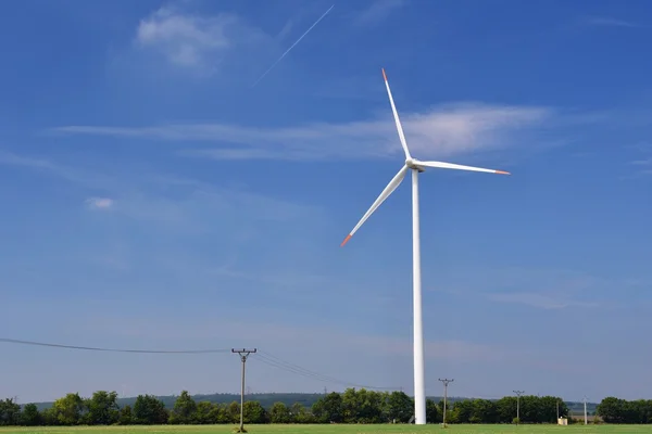 Екологічна Енергія Вітрова Турбіна Альтернативної Енергетики Зелений — стокове фото