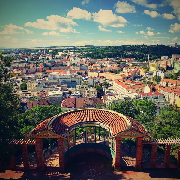 Ciudad Brno República Checa Europa Hermosas Vistas Ciudad Casas Soleado —  Fotos de Stock