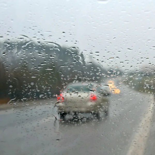 Estrada da chuva — Fotografia de Stock