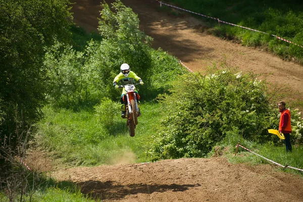 2014 Lviv Ukraine May 2018 Open Cup Lviv Motocross Track — 스톡 사진