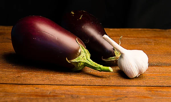 Aubergines et ail — Photo