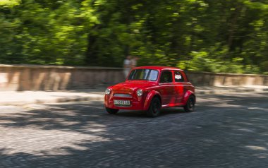 Old retro car Zaz -965 taking participation in race Leopolis gra