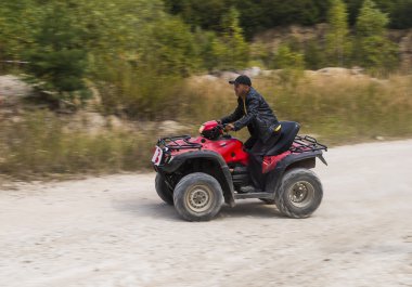 ATV overcomes the track