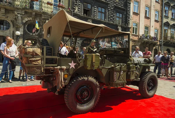 The restored car JEEP WILLYS (Military Police) — Stock fotografie