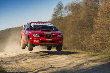 Subaru Impreza Wrx STI yıllık Rally Galiçya rekabet