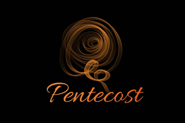 Pentecostes Sunday Special Design Come Holy Spirit Tipografia Para Impressão — Fotografia de Stock