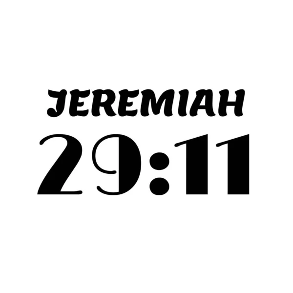 Nap Bibliai Verse Jeremiás Ből — Stock Vector