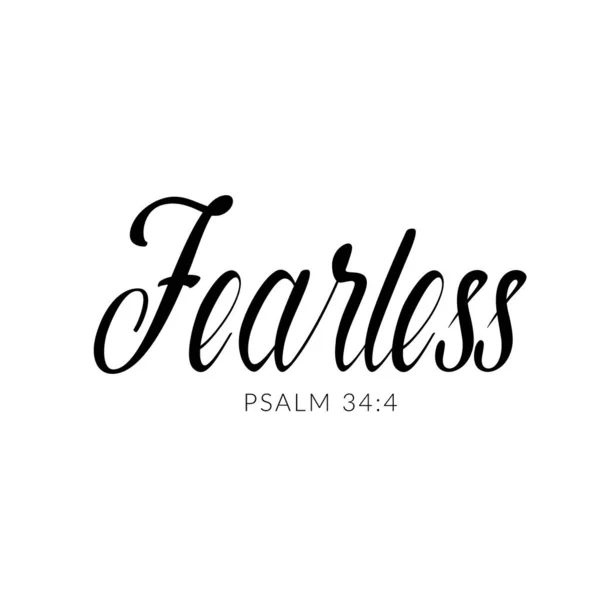 Umut üzerine Hristiyanca bir alıntı. 34. Mezmur 'dan Korkusuz İncil dizesi.