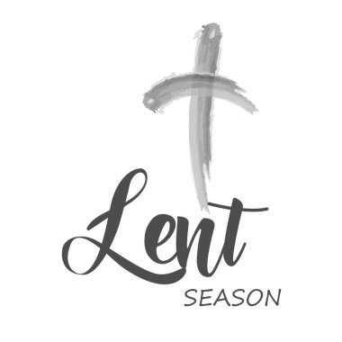 Lent Season Special Quote Design, Dust and to Dust you shall return  clipart