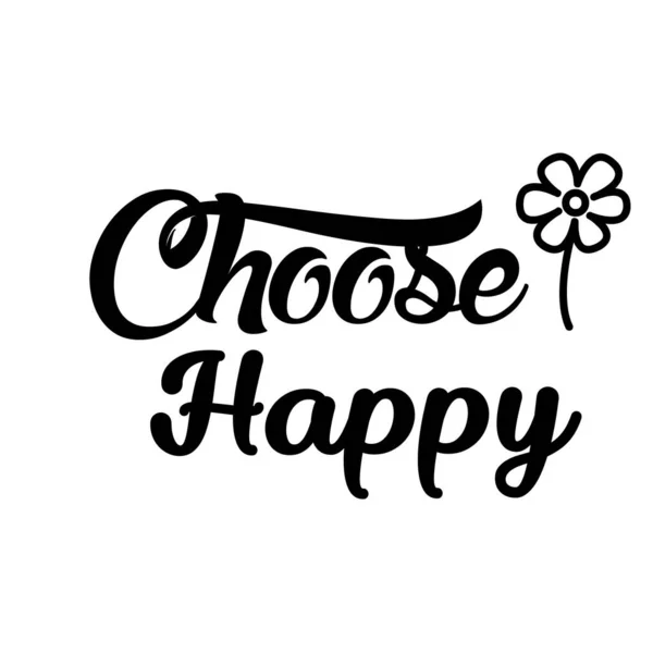 Positieve Offerte Ontwerp Kies Happy — Stockvector