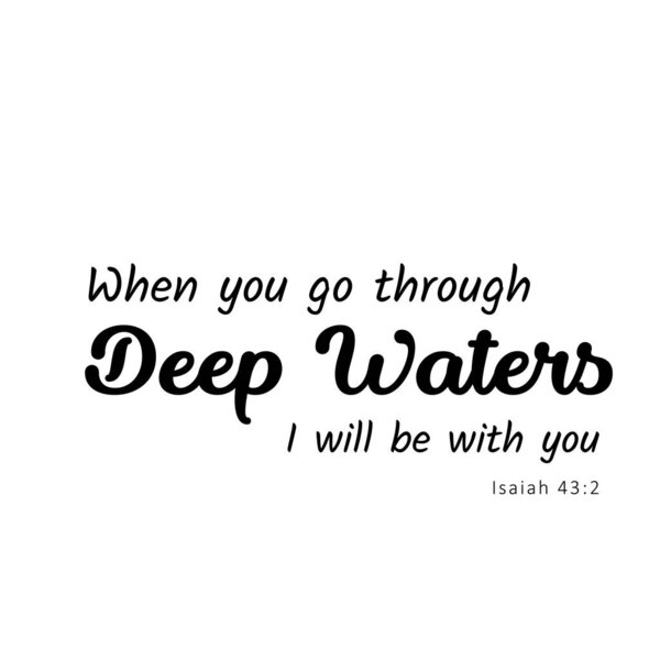 Я буду с вами, Библейские стихи для печати или использования в качестве плаката, открытки, флаера или футболки.