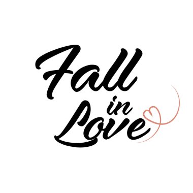 Aşık olun, Sadece Aşk Alıntısı, Baskı için tipografi ya da poster, kart, broşür ya da tişört olarak kullanın