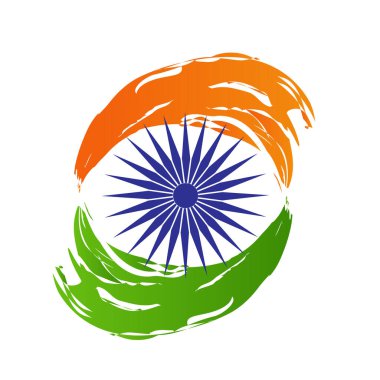 Hint Bağımsızlık Günü Ashoka tekerleği ile arka plan kavramı