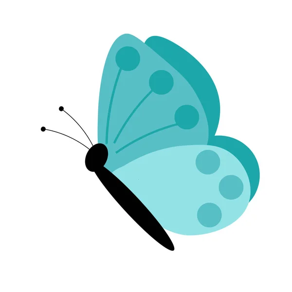 Motýlí Vektorový Design Pro Tisk Nebo Použití Jako Plakát Karta — Stockový vektor