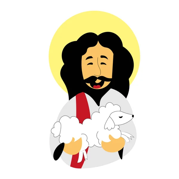 Christian isolated vector Illustration. Religion themed background. Design for Christianity, Church, Charity, prayer and care