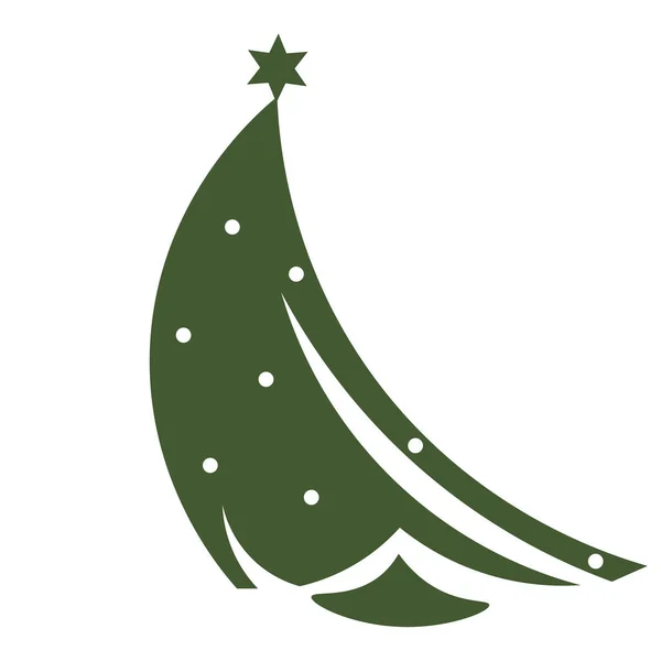 Diseño Del Vector Del Árbol Navidad Para Tarjeta Felicitación Invitación — Archivo Imágenes Vectoriales