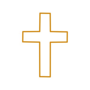 Hıristiyan İnanç Simgesi. Asgari Satır Dini Sembol Vektörü