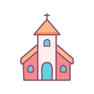 Hıristiyan İnanç Simgesi. Asgari Satır Dini Sembol Vektörü