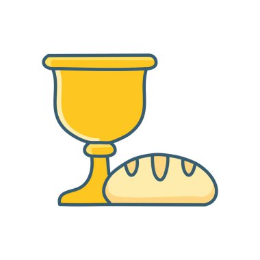 Hıristiyan İnanç Simgesi. Asgari Satır Dini Sembol Vektörü