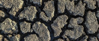 panorama kurumuş kırık göl arka plan dokusu küresel ısınma