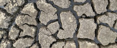 panorama kurumuş kırık göl arka plan dokusu küresel ısınma