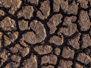 Kurumuş kırık göl arka plan dokusu küresel ısınma