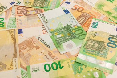 Avro banknotlarının yüksek kaliteli dokusu