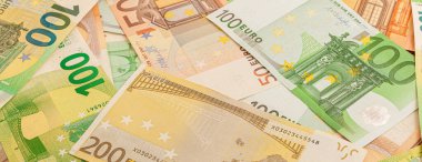 Avro banknotlarının yüksek kaliteli dokusu