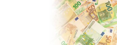 Avro banknotlarının yüksek kaliteli dokusu