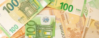 Avro banknotlarının yüksek kaliteli dokusu