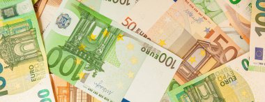 Avro banknotlarının yüksek kaliteli dokusu
