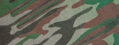 Kahverengi yeşil pamuk kumaşın panorama dokusu