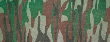 Kahverengi yeşil pamuk kumaşın panorama dokusu