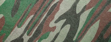 Kahverengi yeşil pamuk kumaşın panorama dokusu