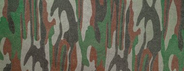 Kahverengi yeşil pamuk kumaşın panorama dokusu