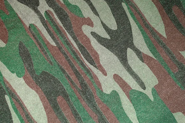 Tekstura Brązowo Zielonej Tkaniny Bawełnianej — Zdjęcie stockowe